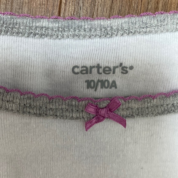 Like new Carters Girls Size 10 PJ Top only - Picture 4 of 5